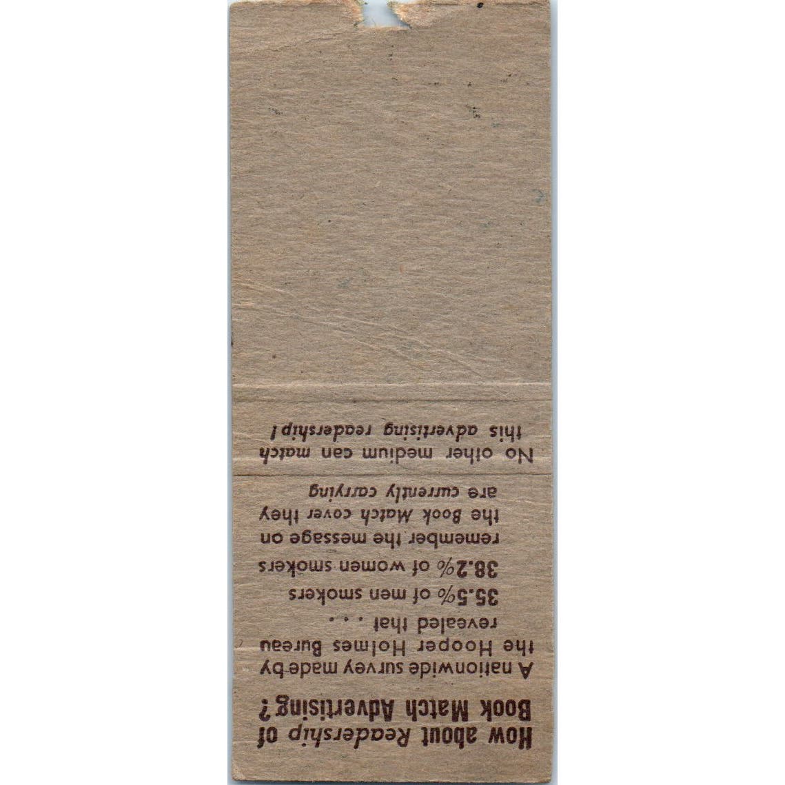 Matchbook Advertising Springfield MA Advertising Matchbook Cover SA9-M3