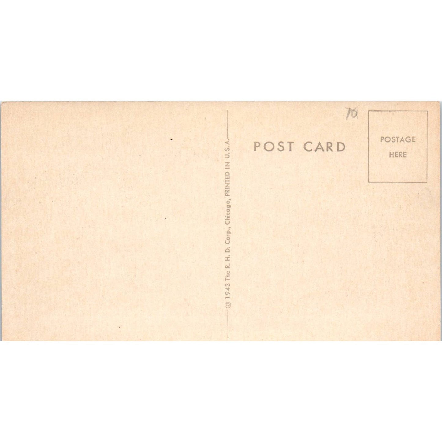 1943 WW2 R.H.D. Corp U.S. Army Comic Original Postcard TK1-24-10