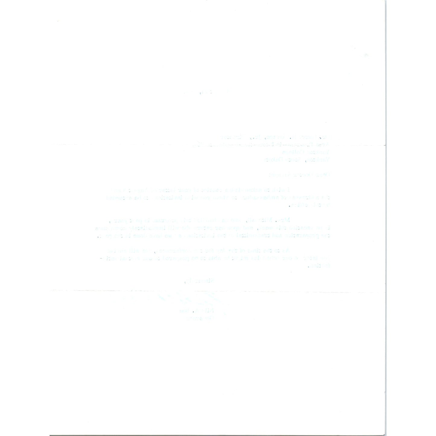 Official South Dakota Governor Letterhead Signed Nils A. Boe Aug 14 1967 B15