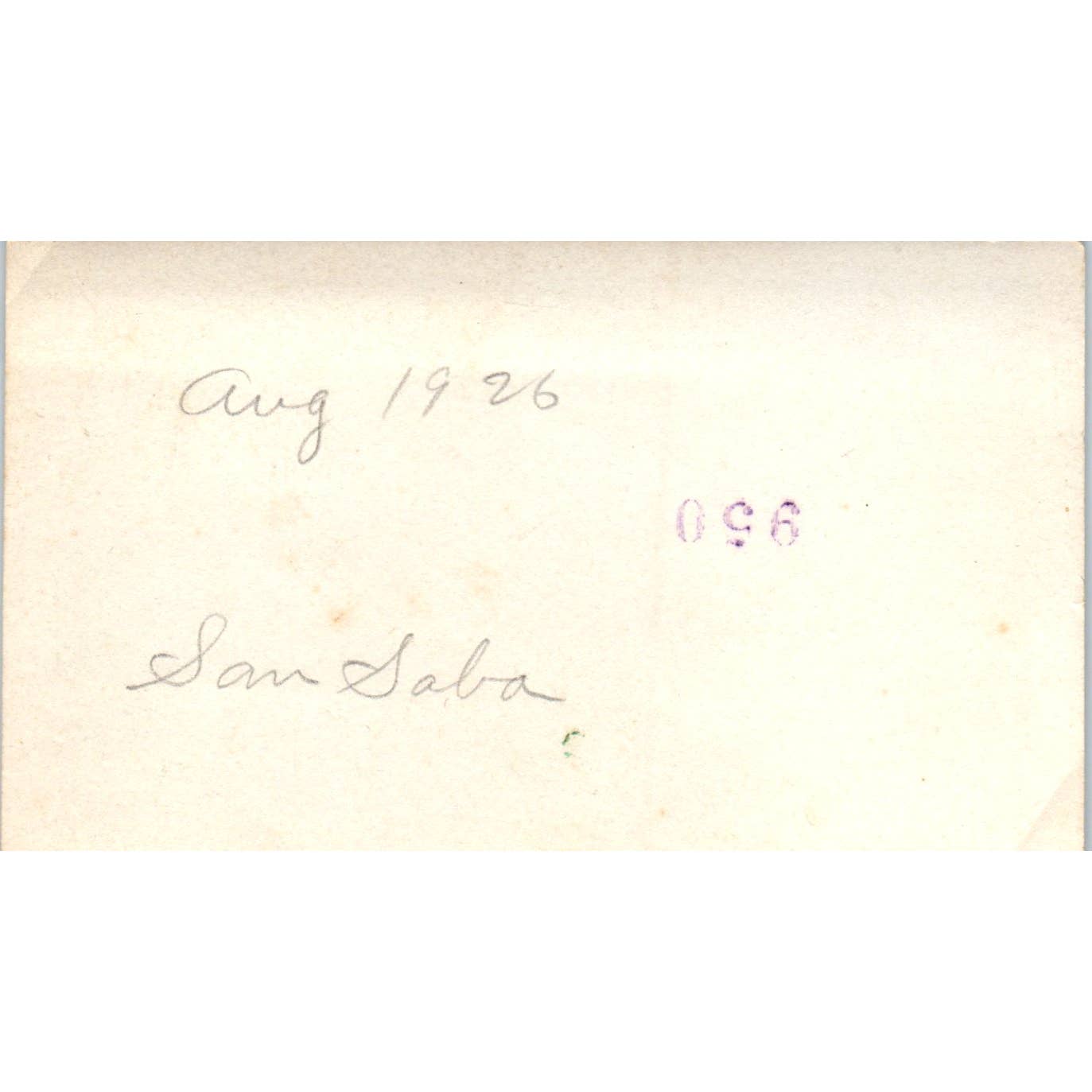 1926 Photograph Sam Saba Camping Tent Cots Lantern 3x4.5" SE5