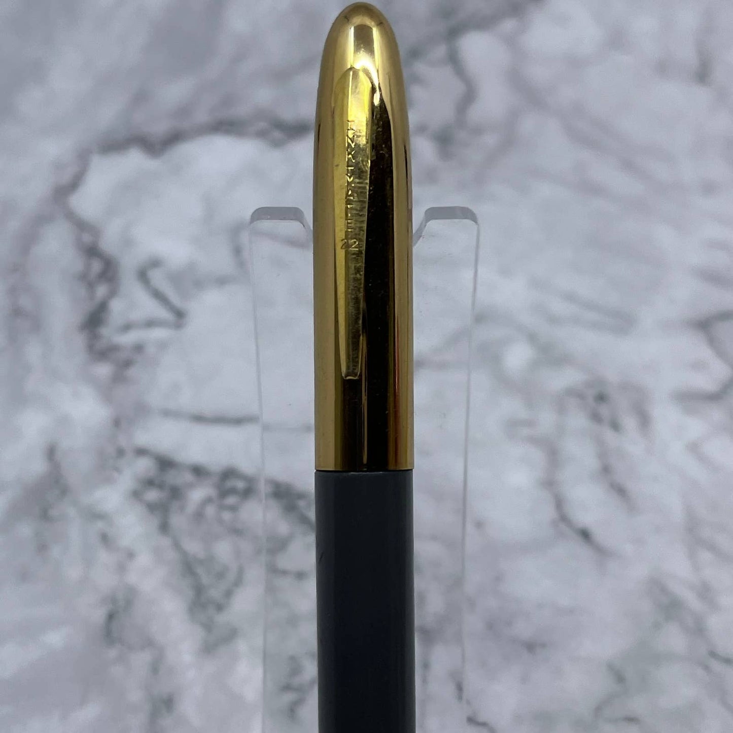 Vintage Inkmate 22 Gray and Brass Fountain Pen SE6