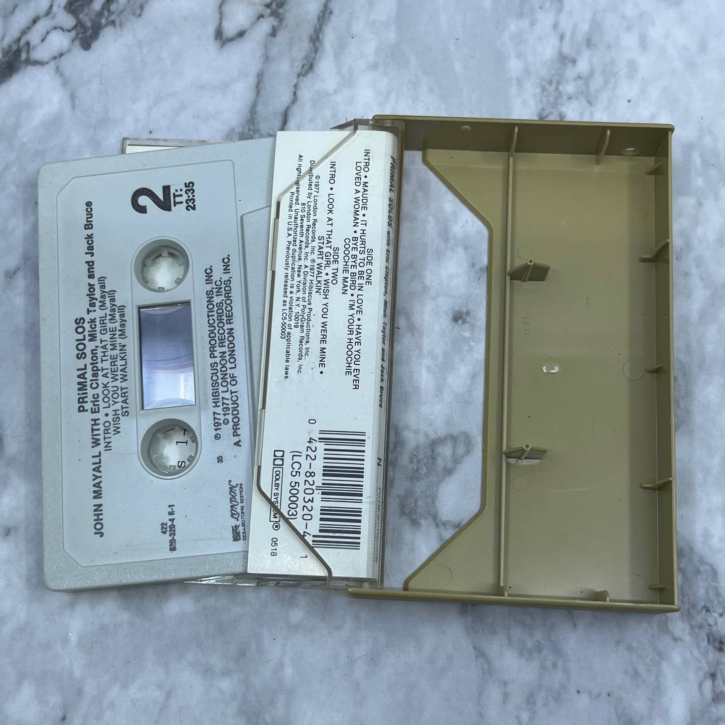 John Mayall Primal Solos Cassette Tape TJ6-80