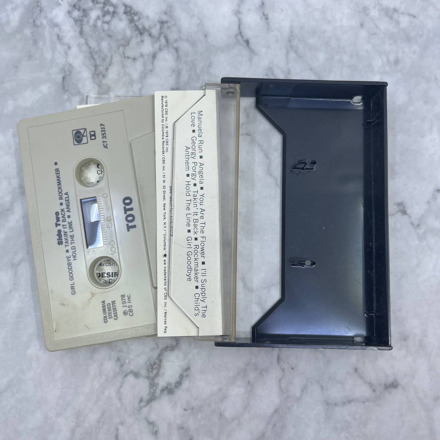 TOTO Cassette Tape: Self Titled Debut, Hold The Line, Columbia 1978 TI8-3