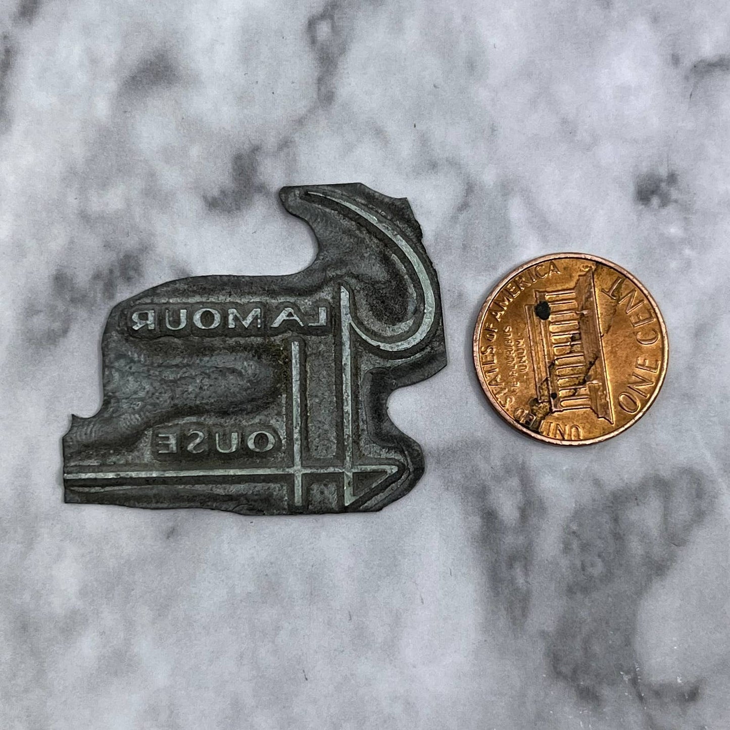 Vintage Printing Letterpress Printers Block Plate GLAMOUR HOUSE SE819