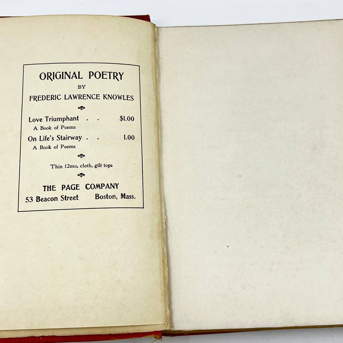 1918 Poems of American Patriotism, 1776-1898 Frederic Lawrence Knowles TF2