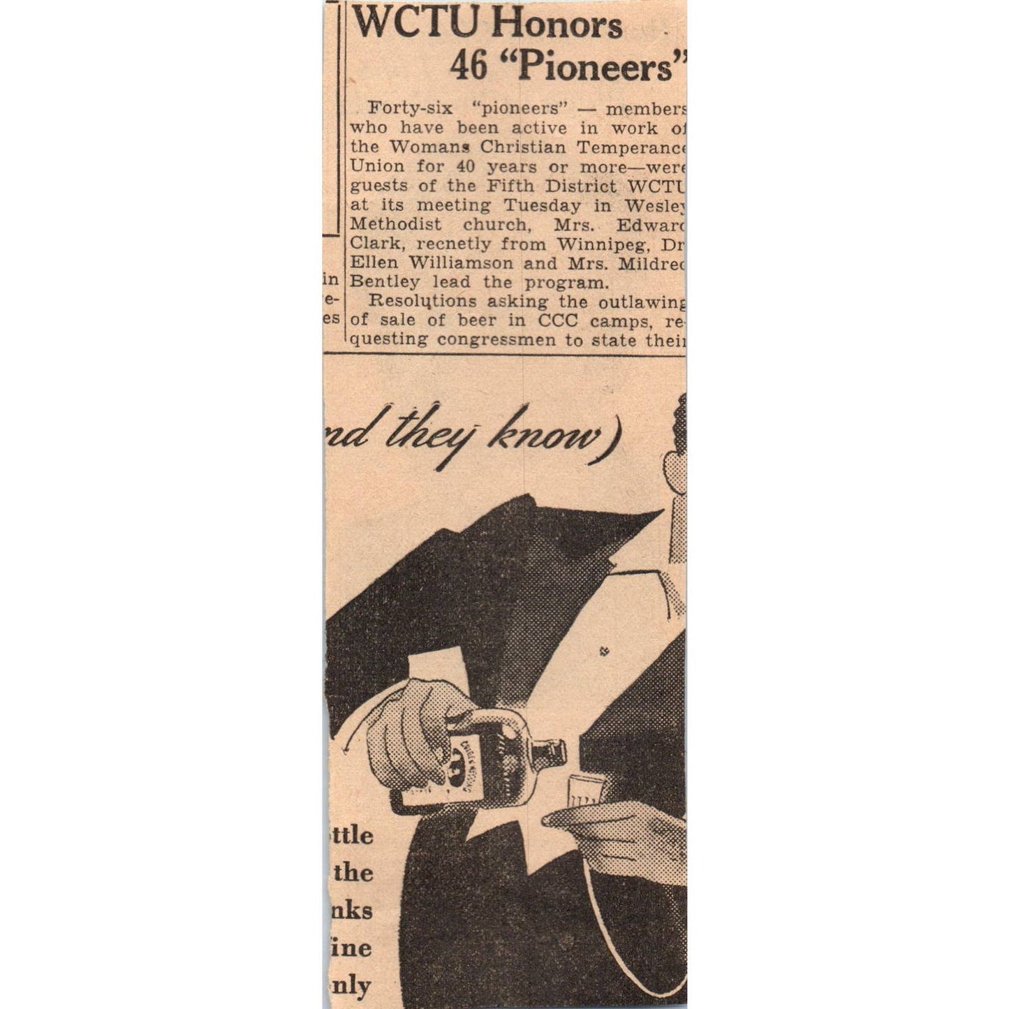 1935 Minneapolis Journal Newspaper Dr. Lucian Chaney Burial in Northfield FL5-4