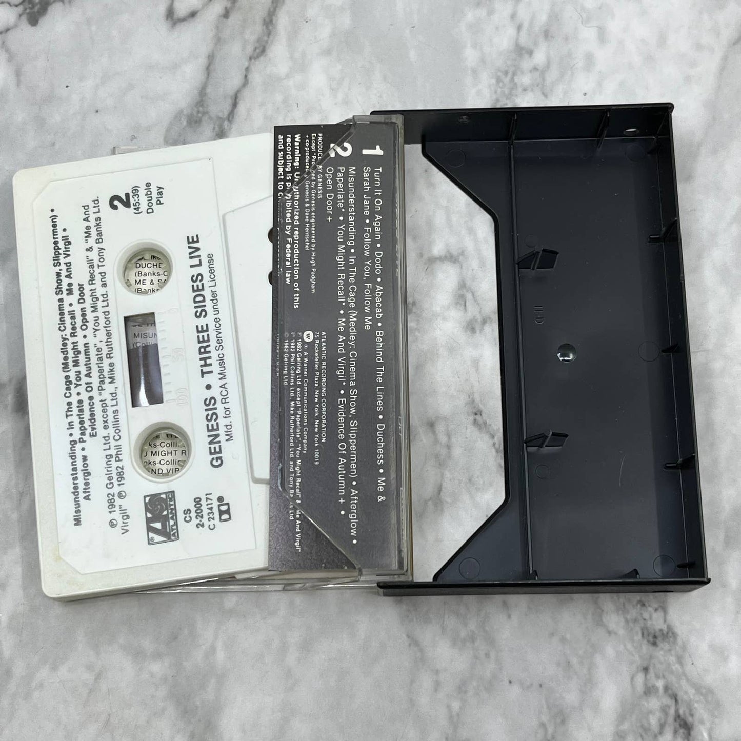 Genesis Three Sides Live (One Studio Side) Album Cassette Tape TJ6-83