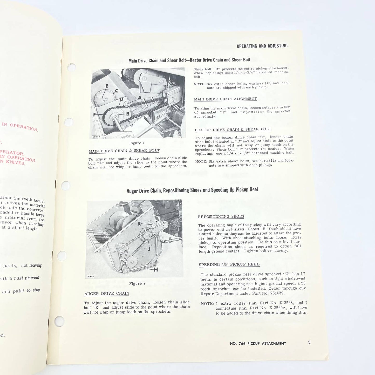 Original 1976 New Idea Operator's Manual 766 Uni-Pickup Forest Harvester TB9