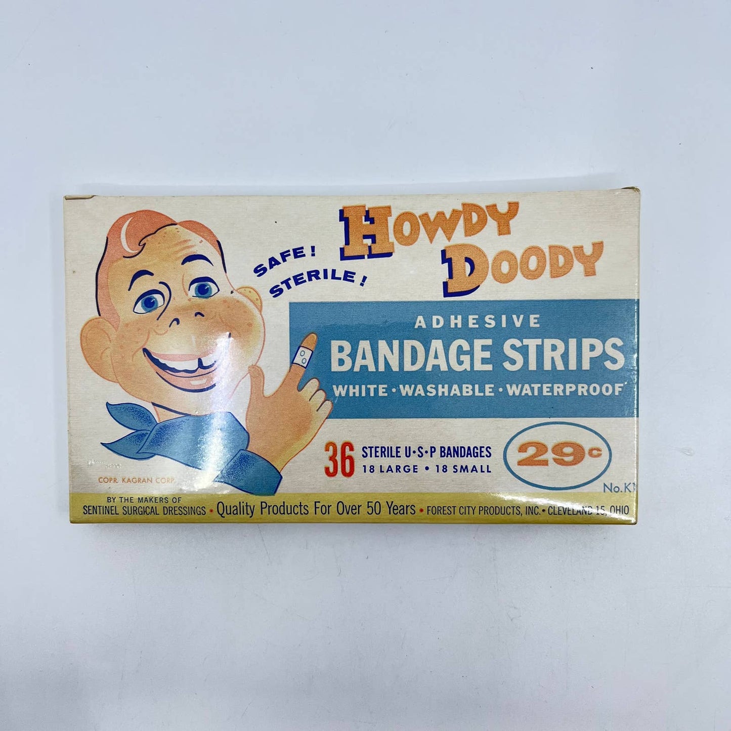 1950s Howdy Doody Bandage Strips With Box and Picture NEW UNOPENED SEALED TE5