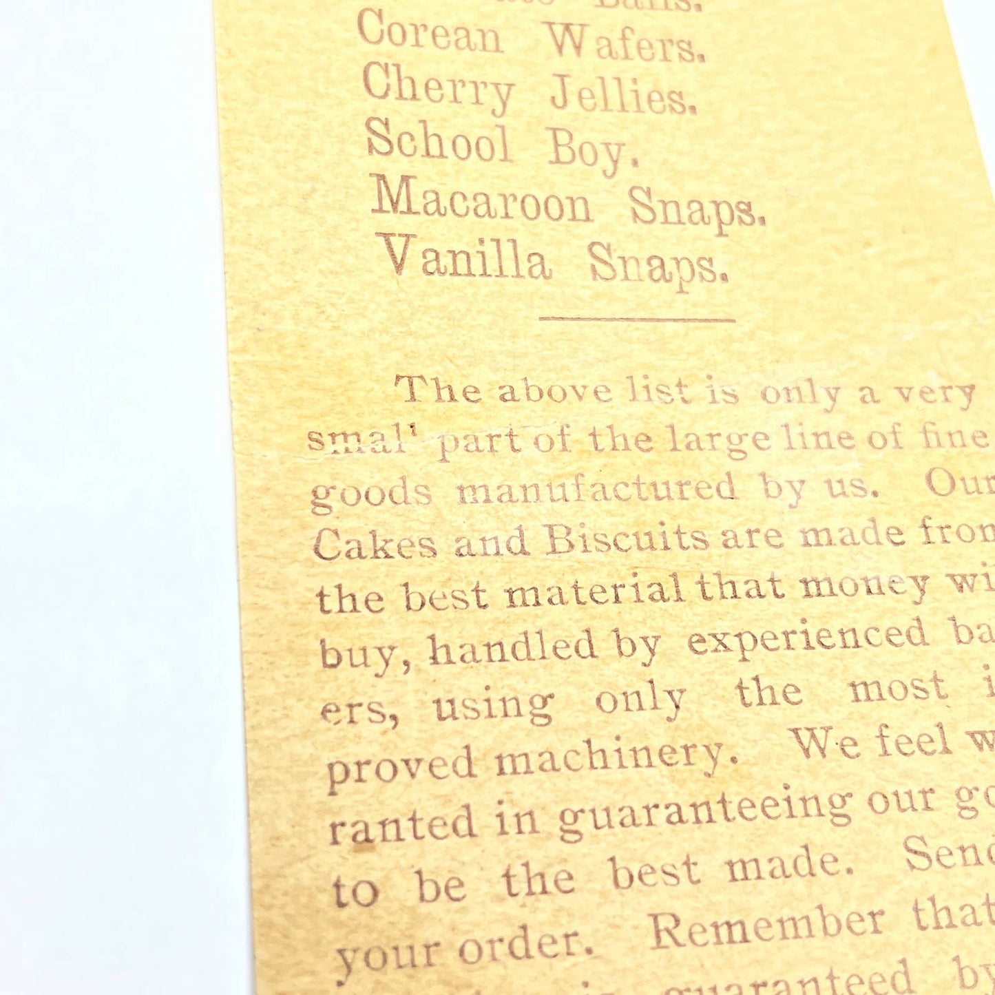 Antique Ad Card Lillibridge-Bremner Factory Bakery 3rd St Minneapolis MN AC1