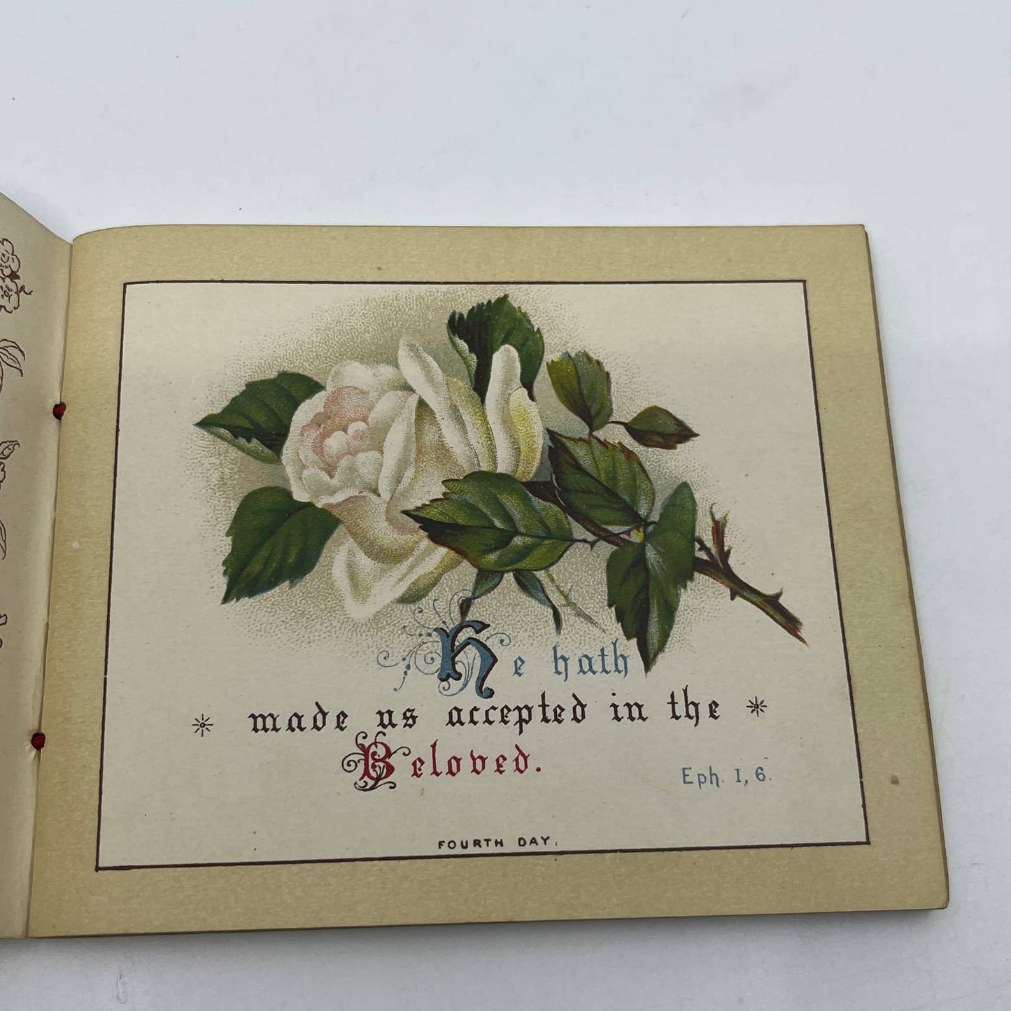 1880s Victorian Bible Devotional Book Palms of Victory Illustrated TG6