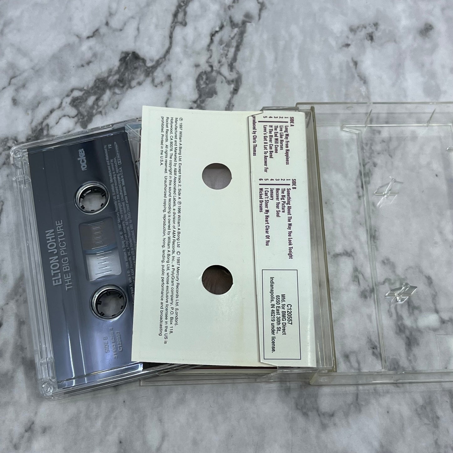 Elton John The Big Picture 1997 Cassette Tape TH9-T1-37