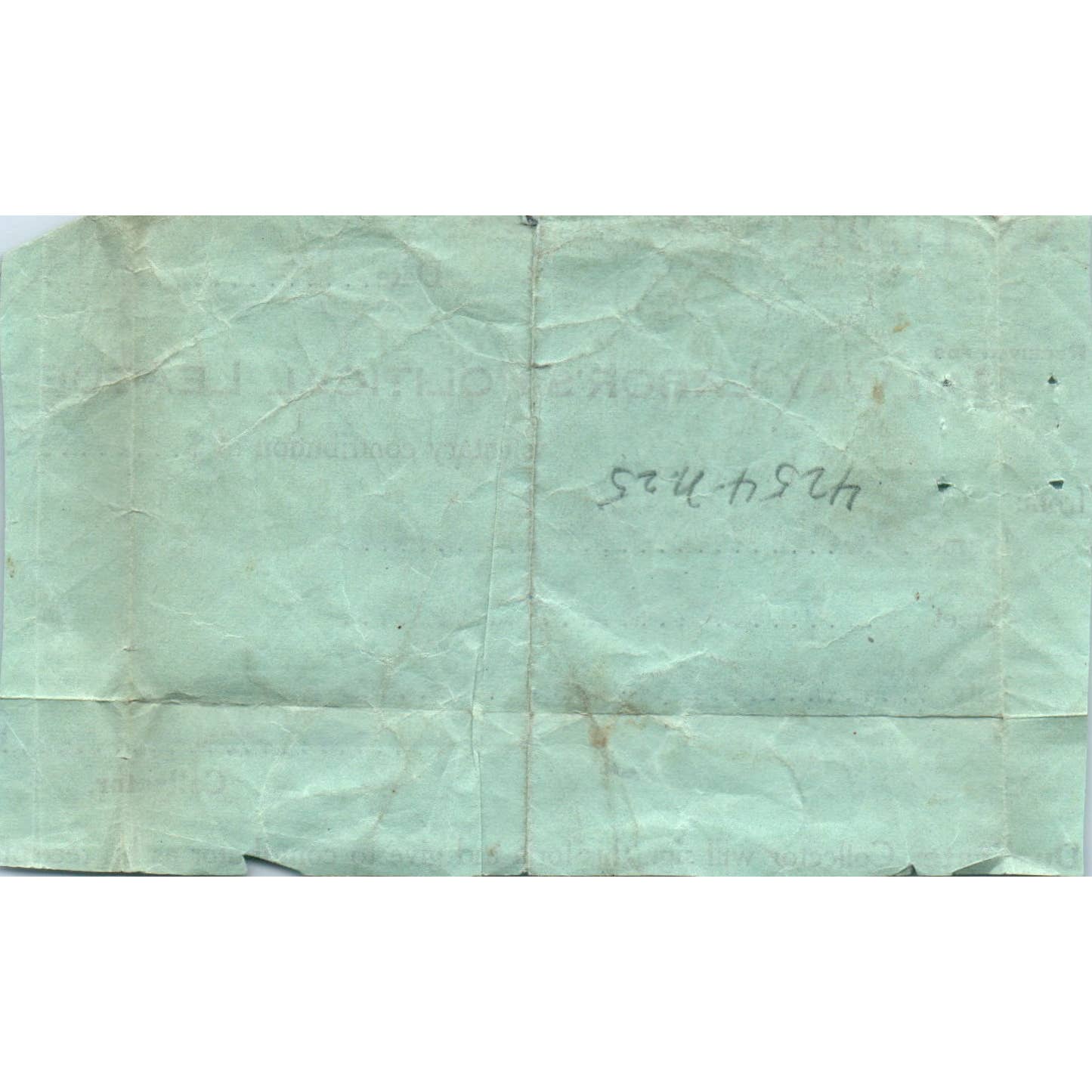 1948 Railway Labor's Political League Contribution Receipt SE5