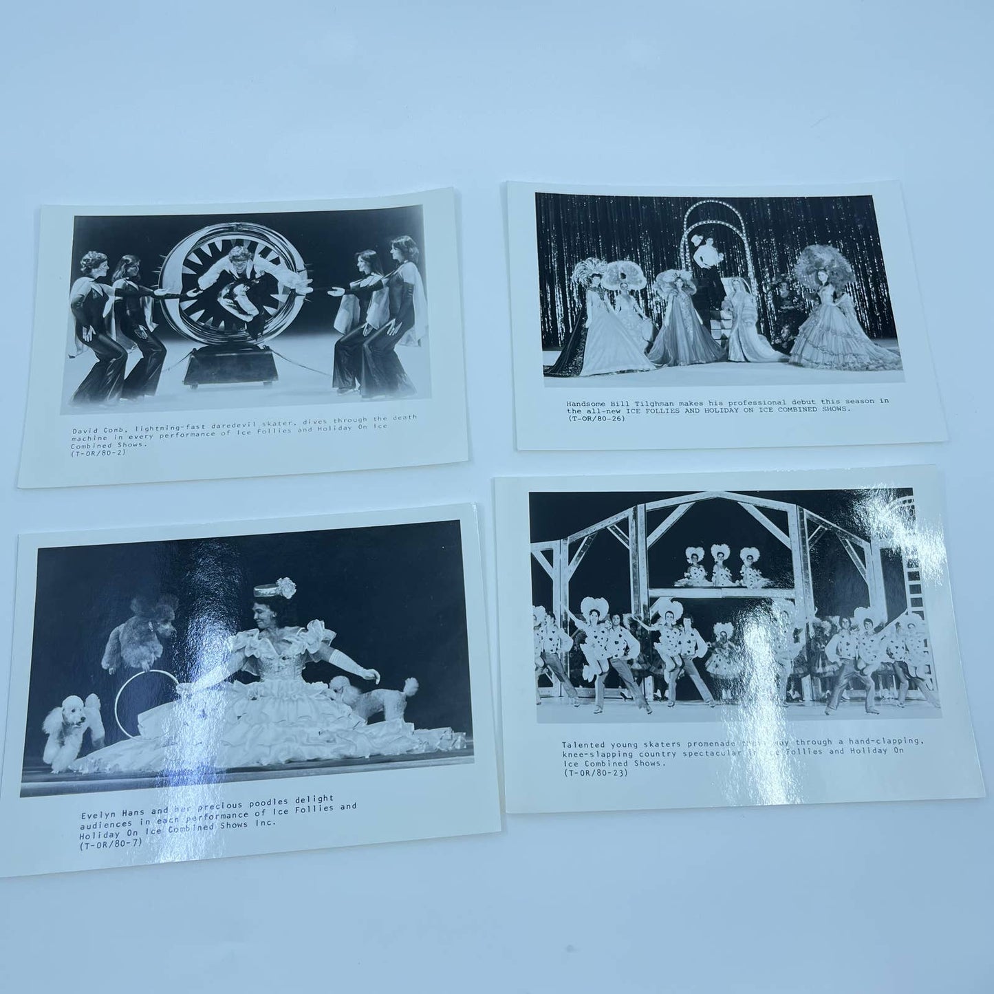 1980 Lot of Vintage Ice Follies Holiday on Ice Skating Photos 5x7” TE2