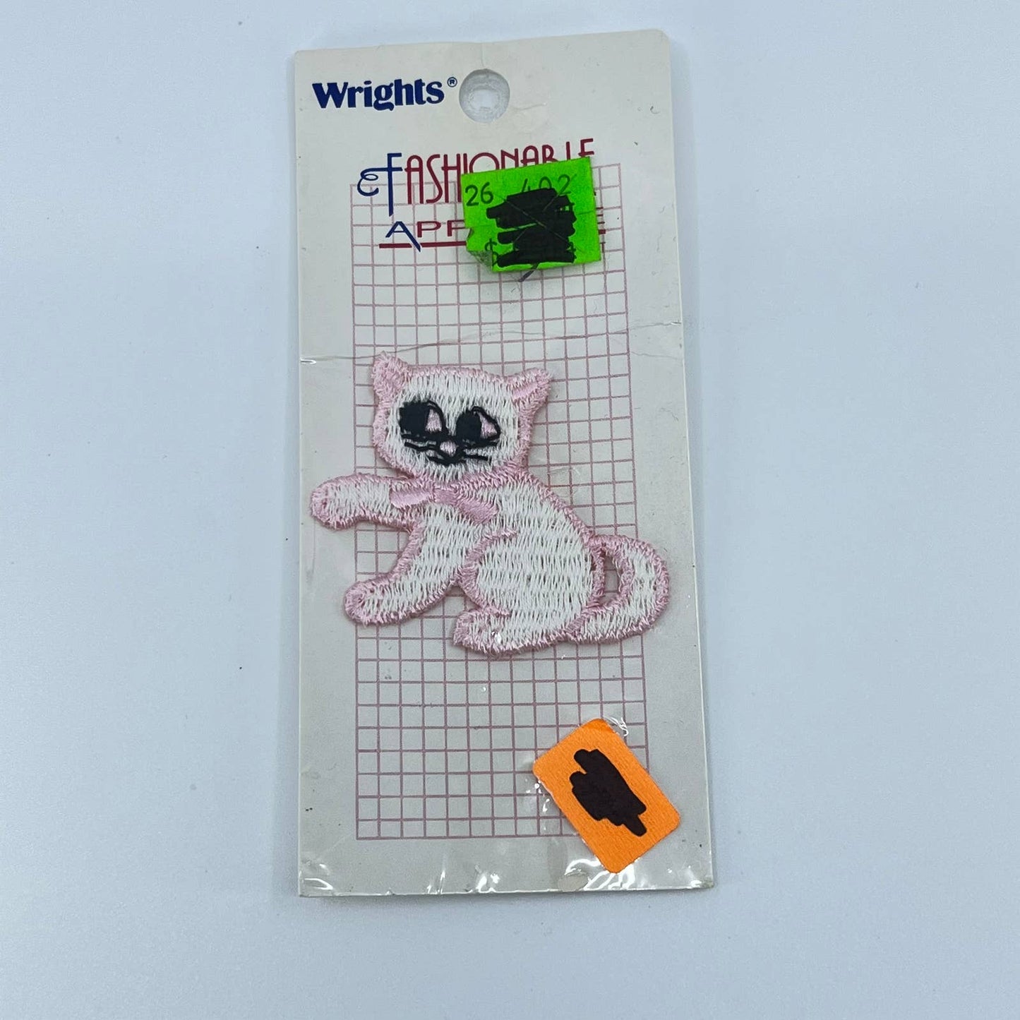 Vintage Streamline Appliqués Magic Pink Kitty Cat Iron On Patch SD1