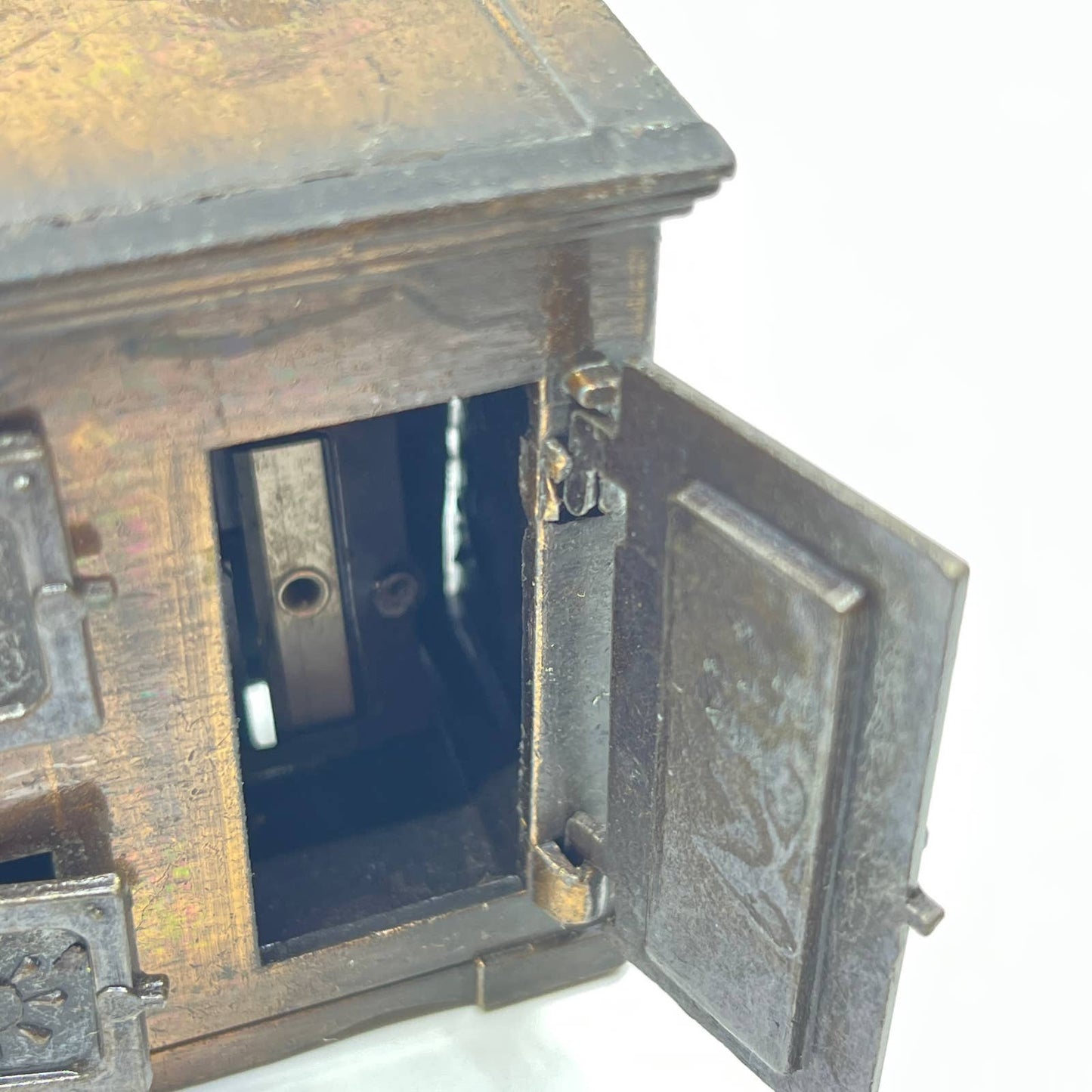 1970s Ice Box Die Cast Pencil Sharpener w Box Dollhouse Miniature TF6