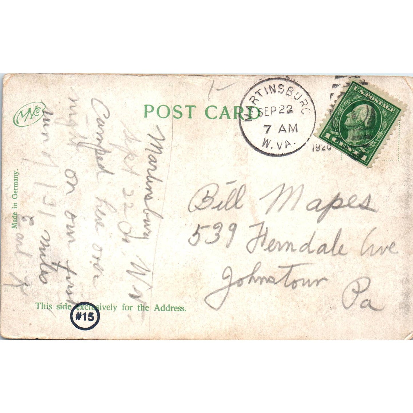 Boat Lake Druid Hill Park Baltimore MD 1920 Original Postcard TK1-28