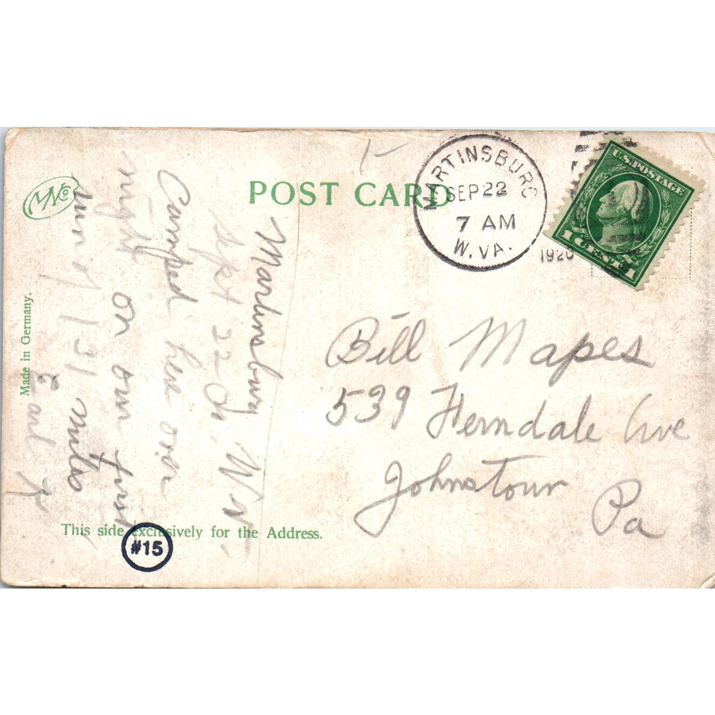 Boat Lake Druid Hill Park Baltimore MD 1920 Original Postcard P2-2