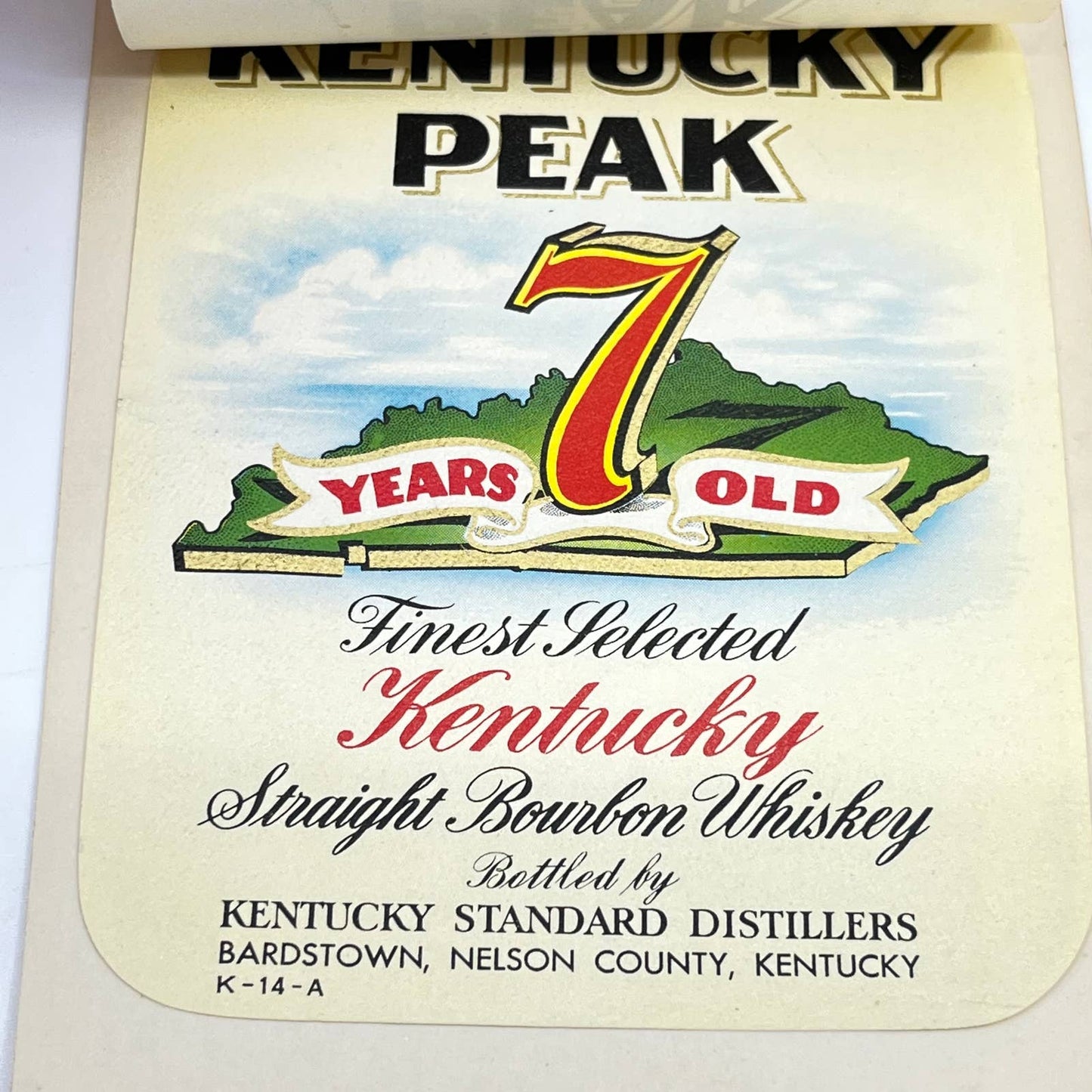 Kentucky Peak Whiskey Label Set of 2 Kentucky Standard Distillers Greenbrier