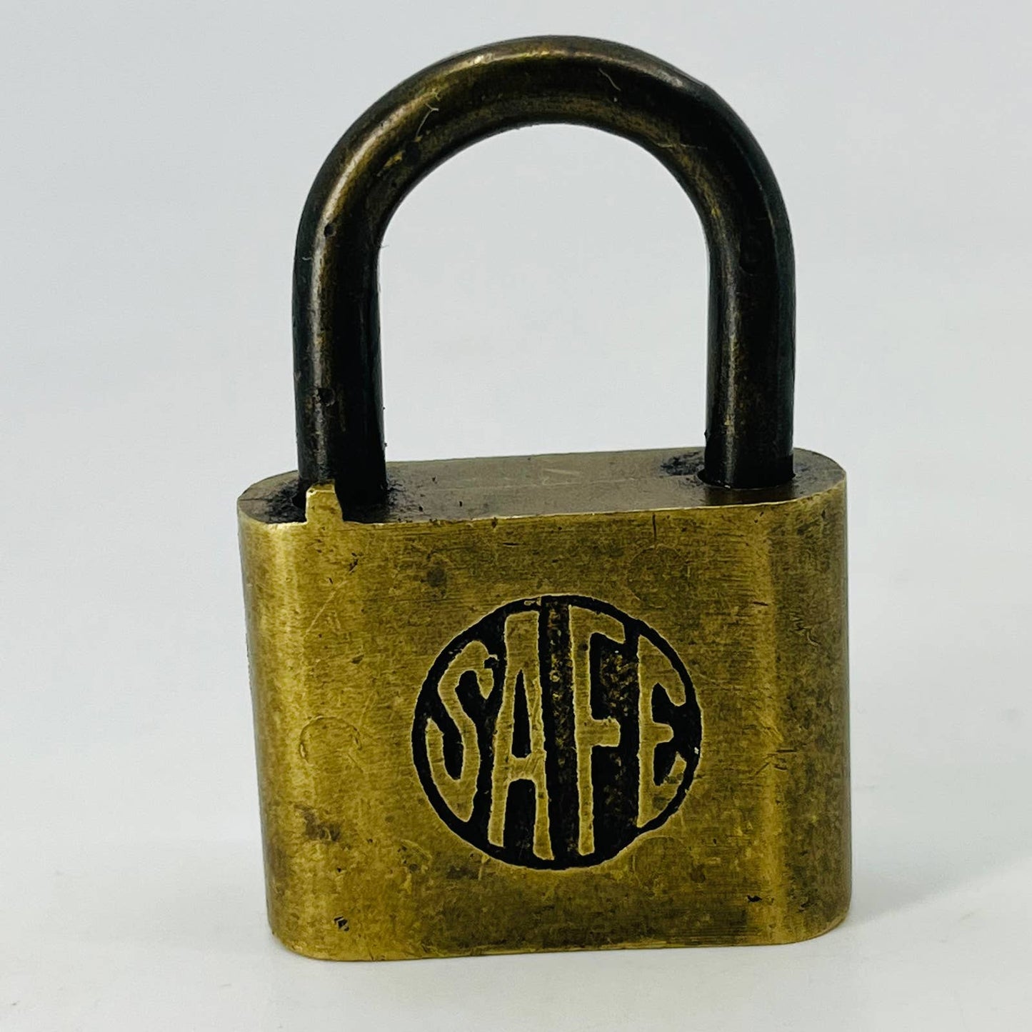 Vintage SAFE Brass Lock Padlock No Key SA8