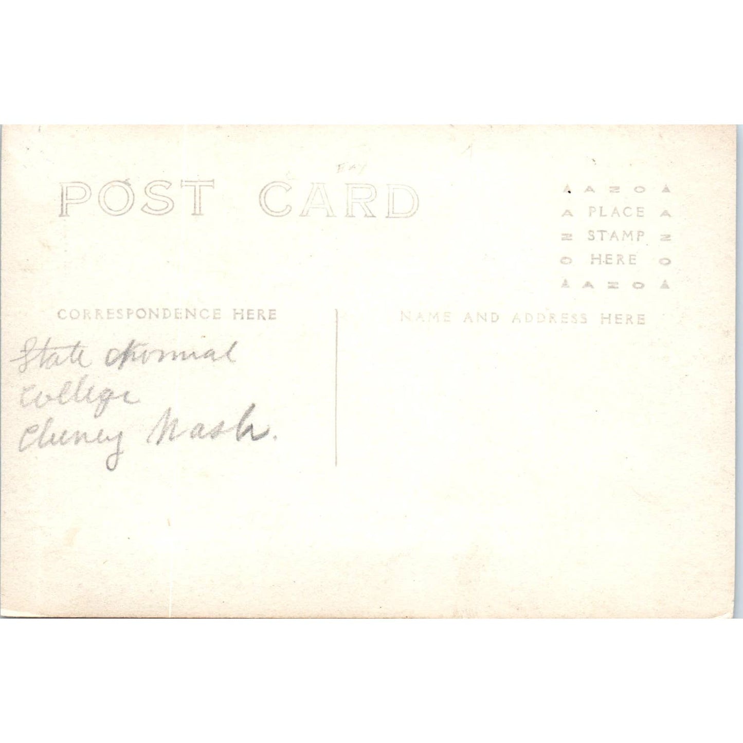 Antique Postcard Administration Building Cheney State Normal School WA TD9-W2