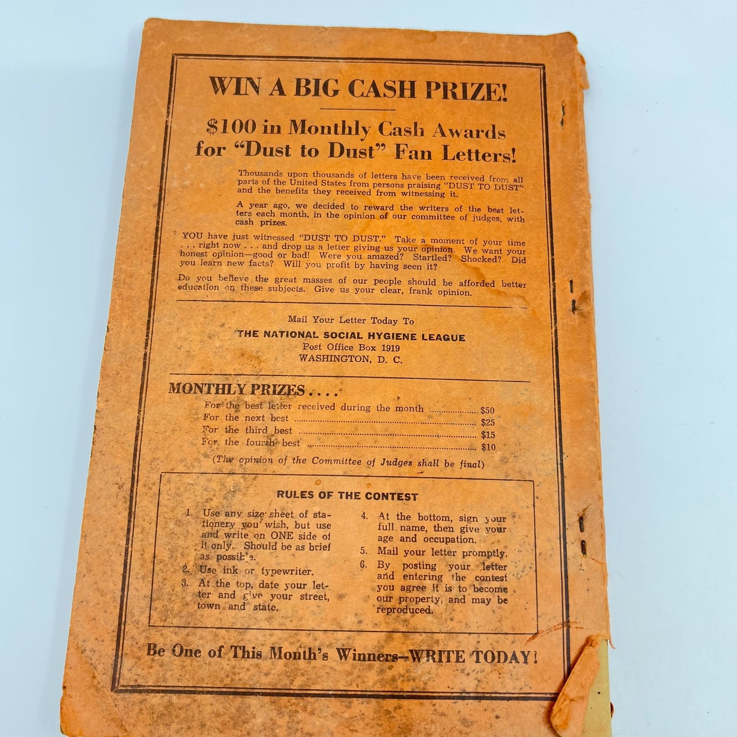 1942 Health Before Wealth Sex Guide for Men National Social Hygiene League L1-5