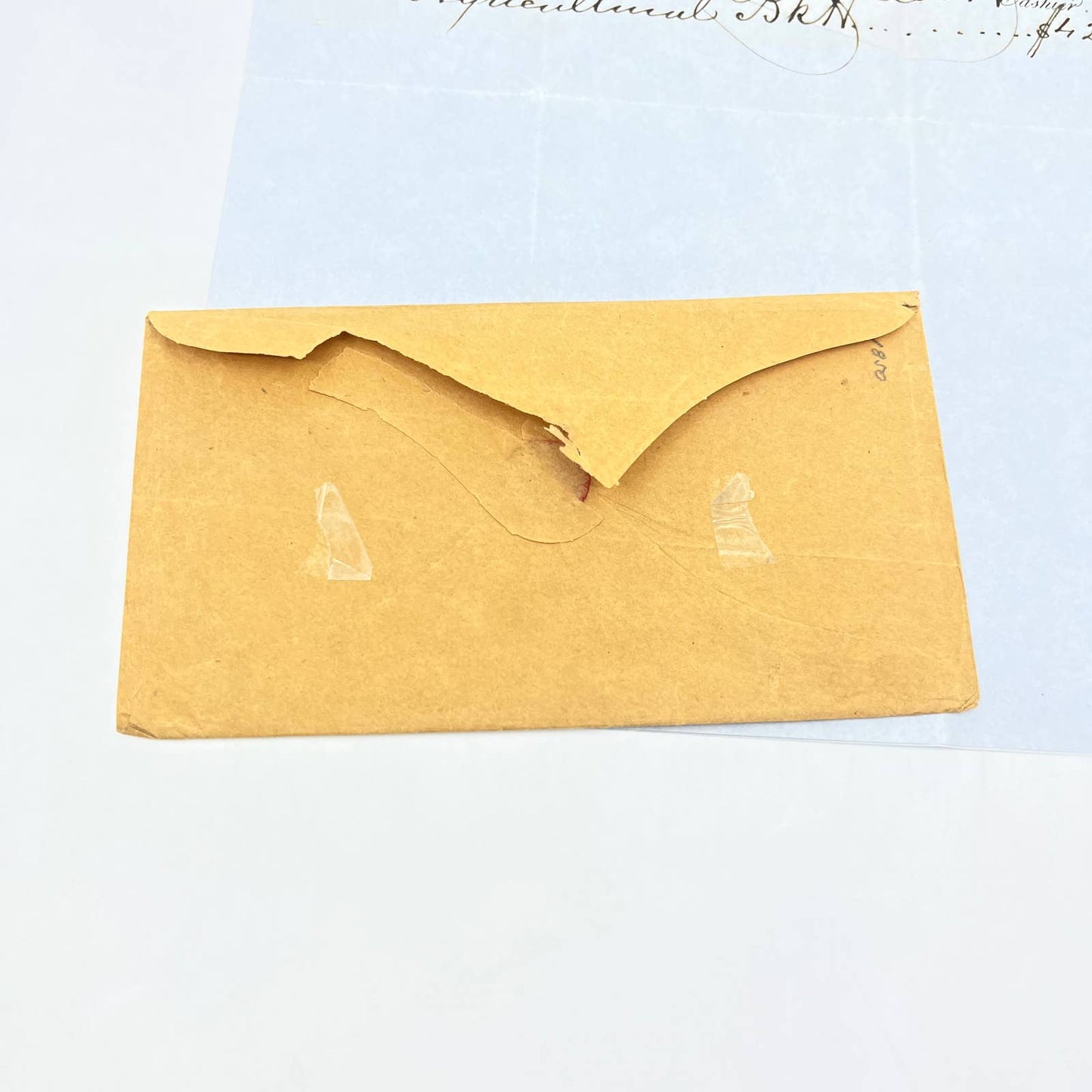 1850 Mechanics & Farmers Bank Albany Letter to Henry Scott Cooperstown NY AC2