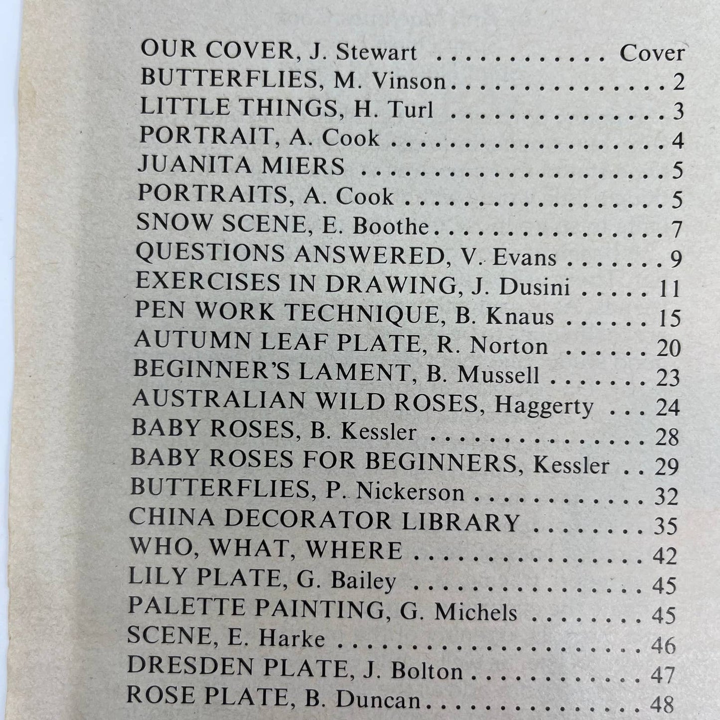 1982 May - The China Decorator Magazine - J. Stewart TH8