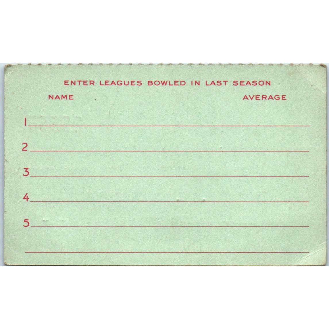 1950 Milwaukee Bowling Association Membership Card Carl W. K. Anderson SE5-7