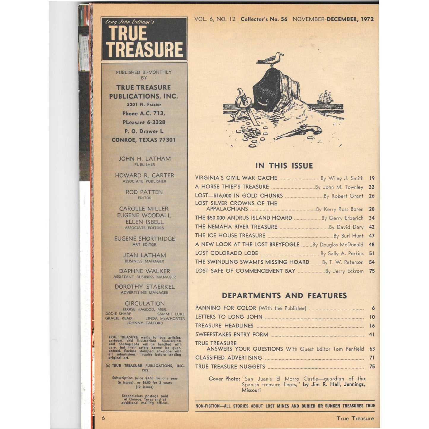 Long John Latham's Treasure Magazine - Gold Mining Metal Detecting Dec 1972 M5