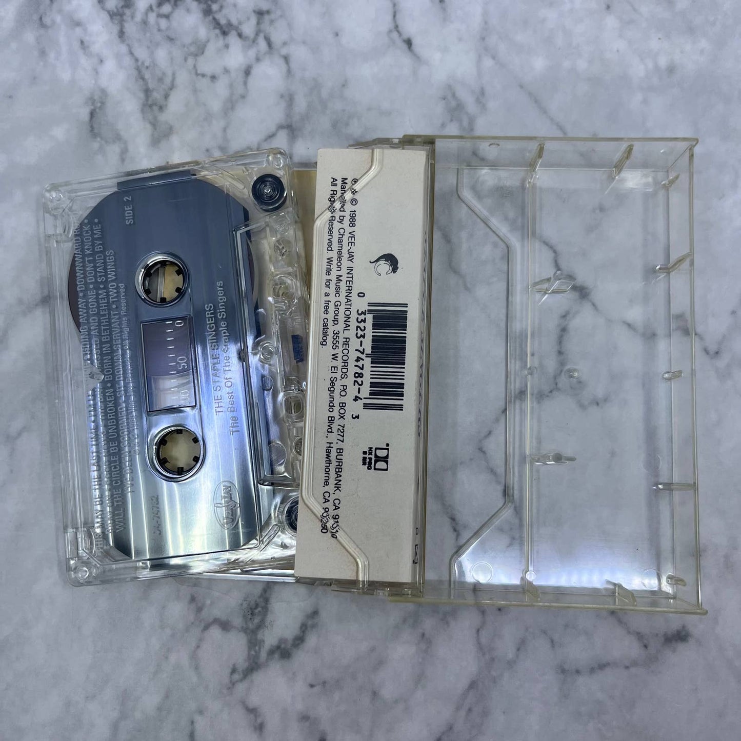 Vintage 1988 The Best Of The Legendary Staple Singers Cassette TI8-3