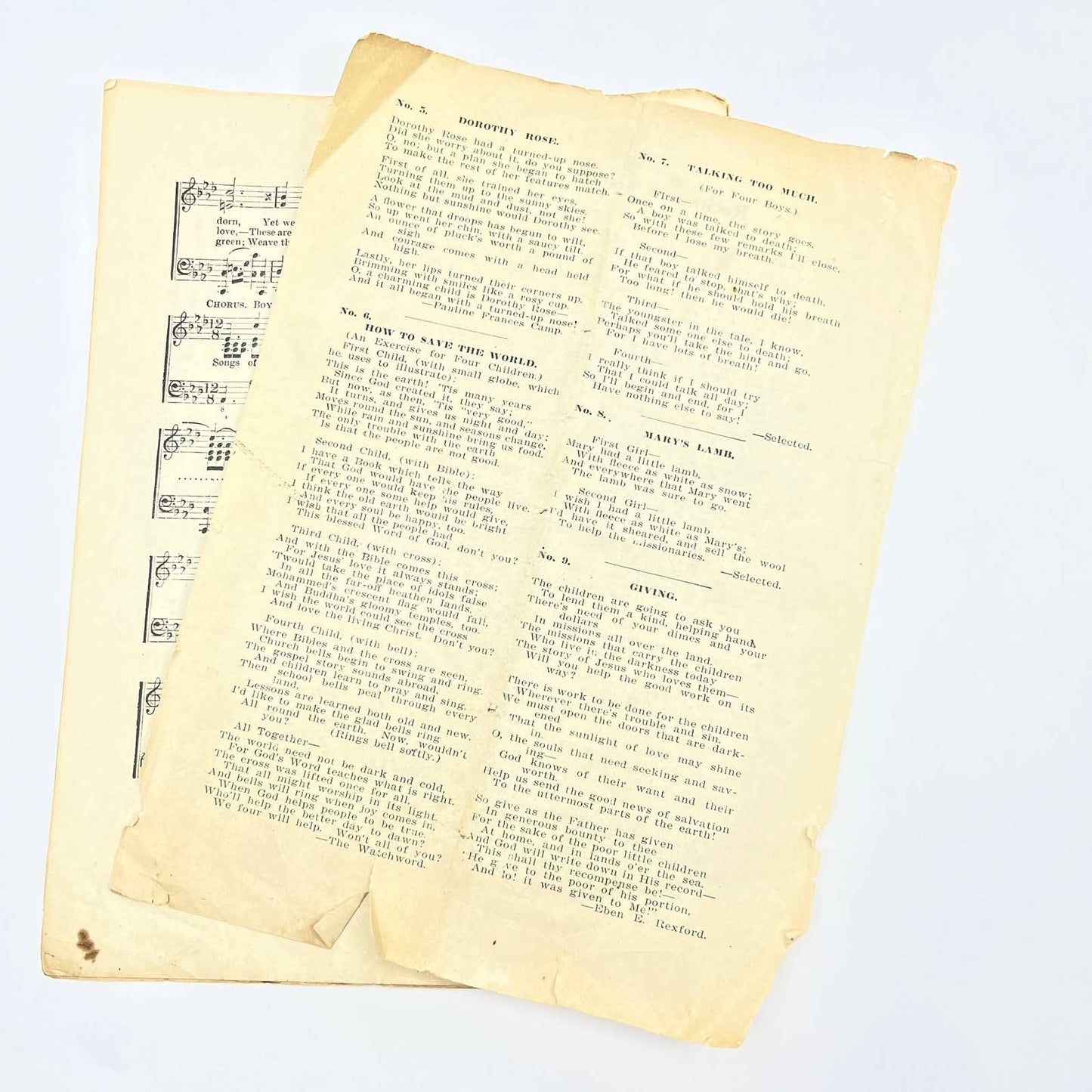 1913 Hosannas to Jesus Christian Sheet Music Booklet Cleveland OH TG2