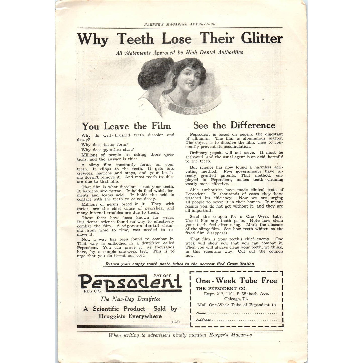 c1920 Harper's Magazine Ad - Adler Rochester Clothes Mens Styles 1918-19 TF6-1