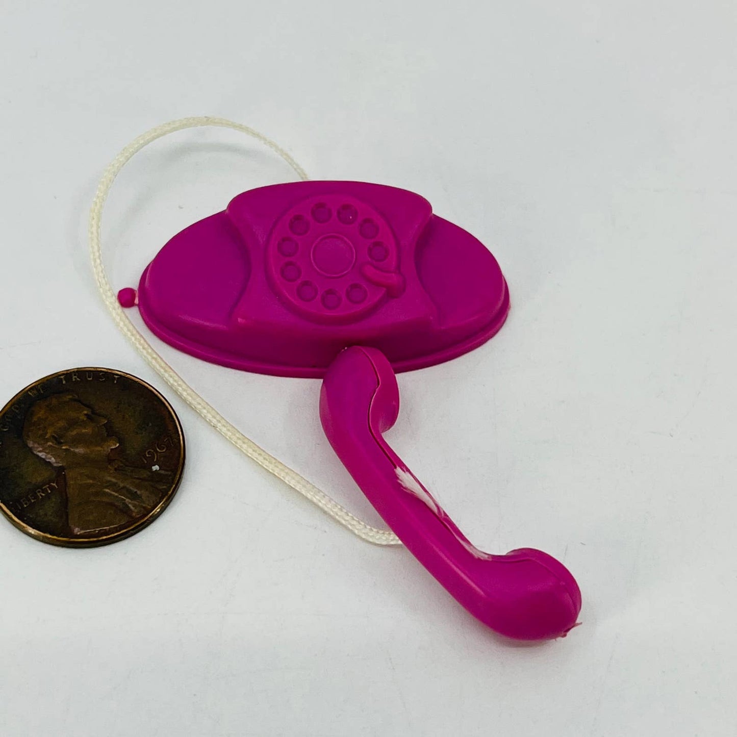 VINTAGE 1960s Mattel Doll Barbie Tammy Purple Rotary Phone SC3
