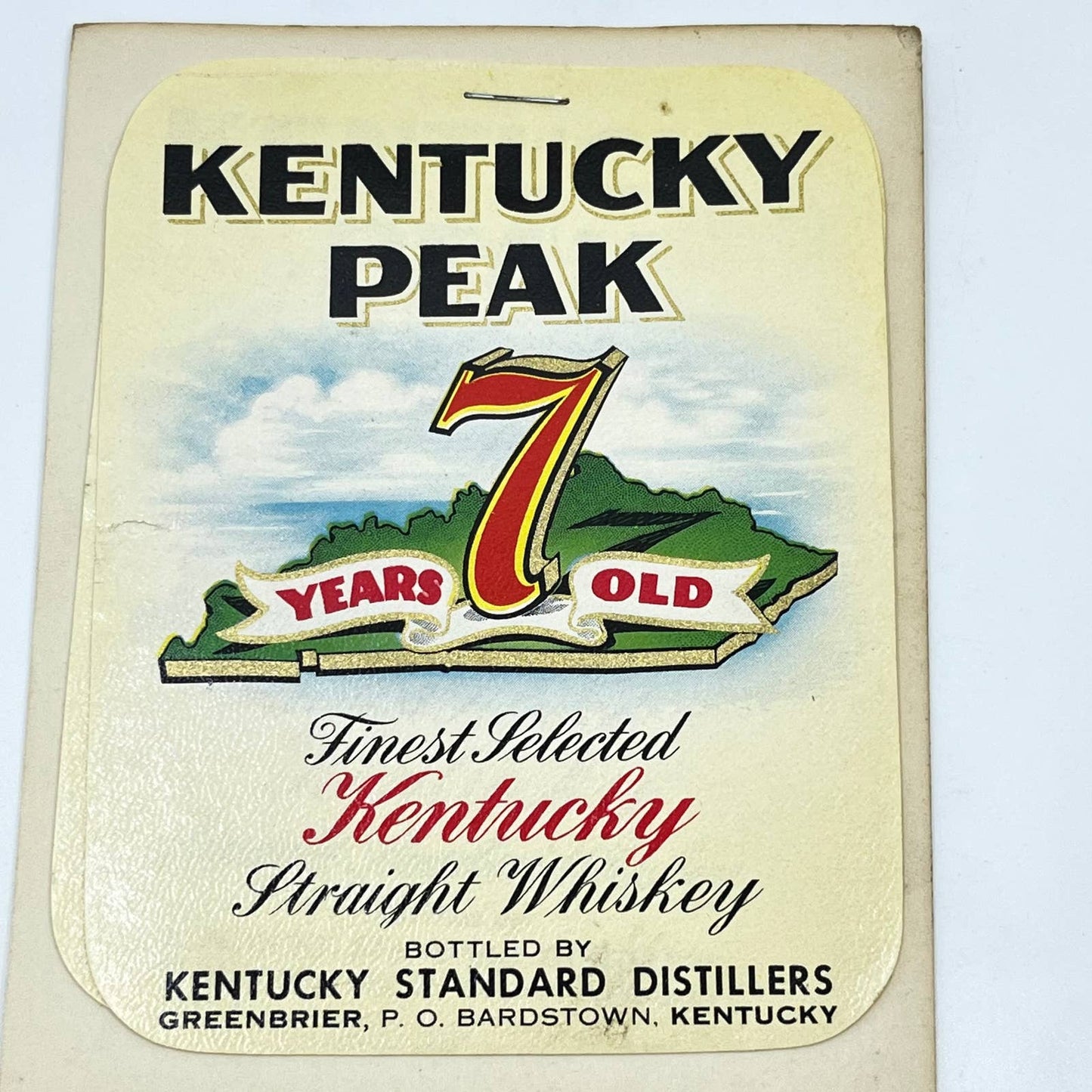 Kentucky Peak Whiskey Label Set of 2 Kentucky Standard Distillers Greenbrier