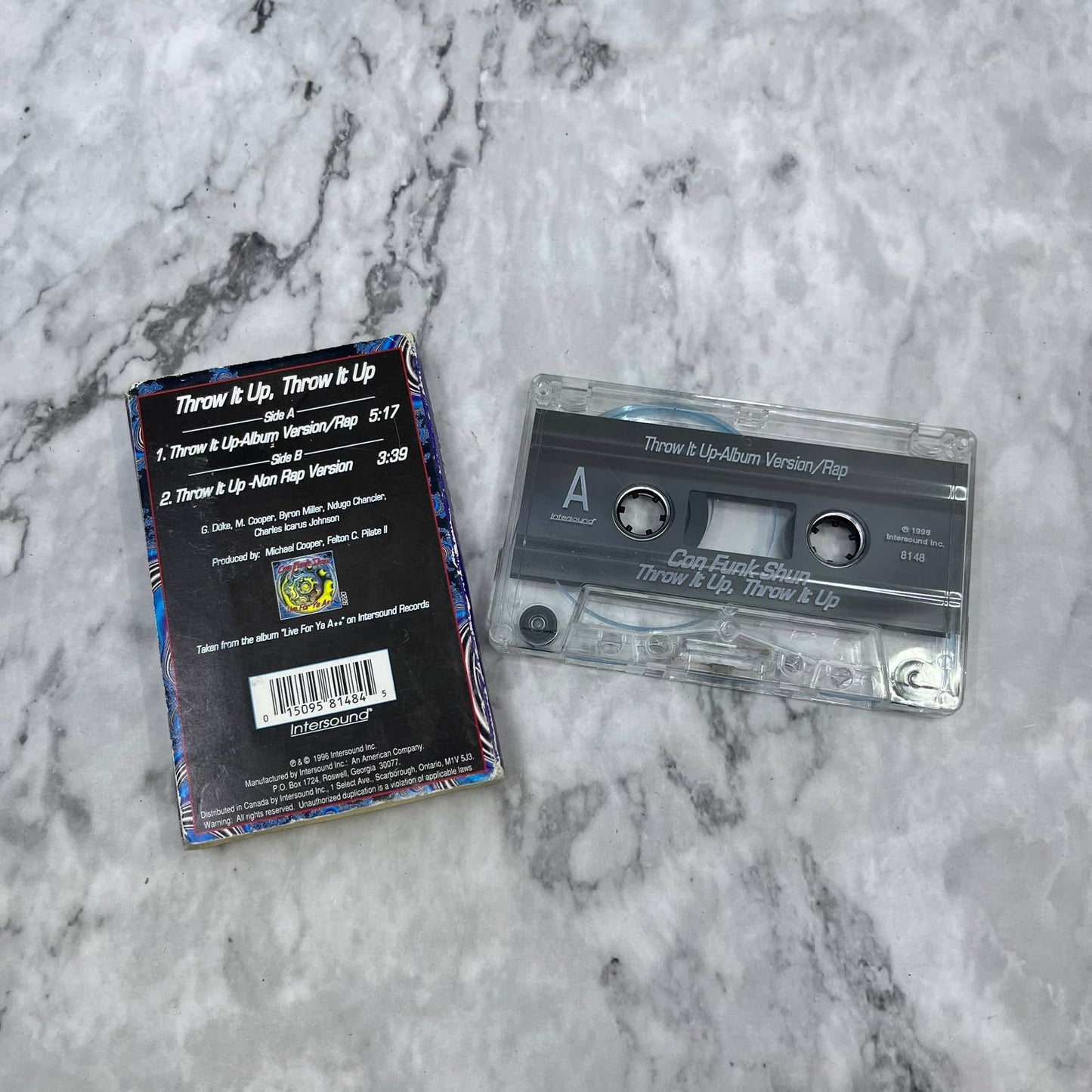 Con Funk Shun ~ Throw it up, Throw it up Cassette Tape Single TJ4