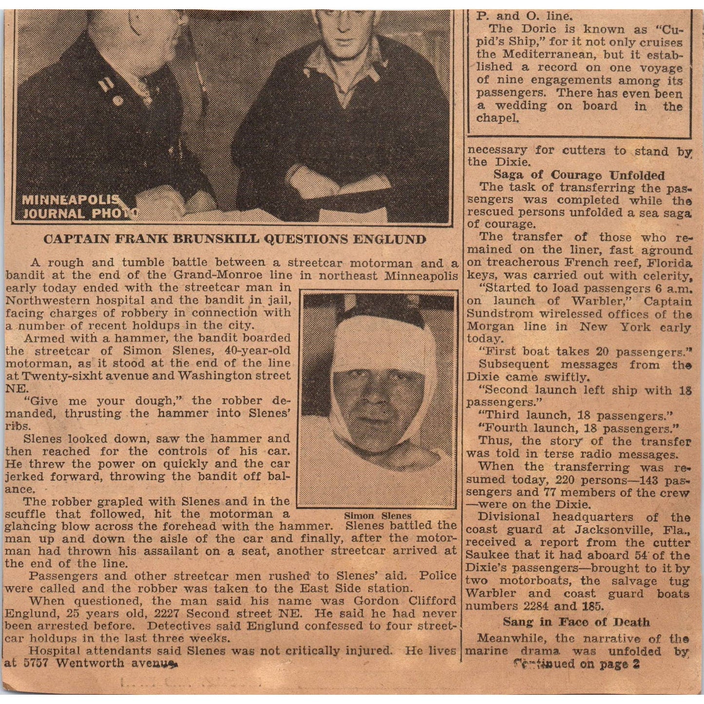 1935 Minneapolis Journal Newspaper Ad Powers Glasses Sale Nicollet FL5-5