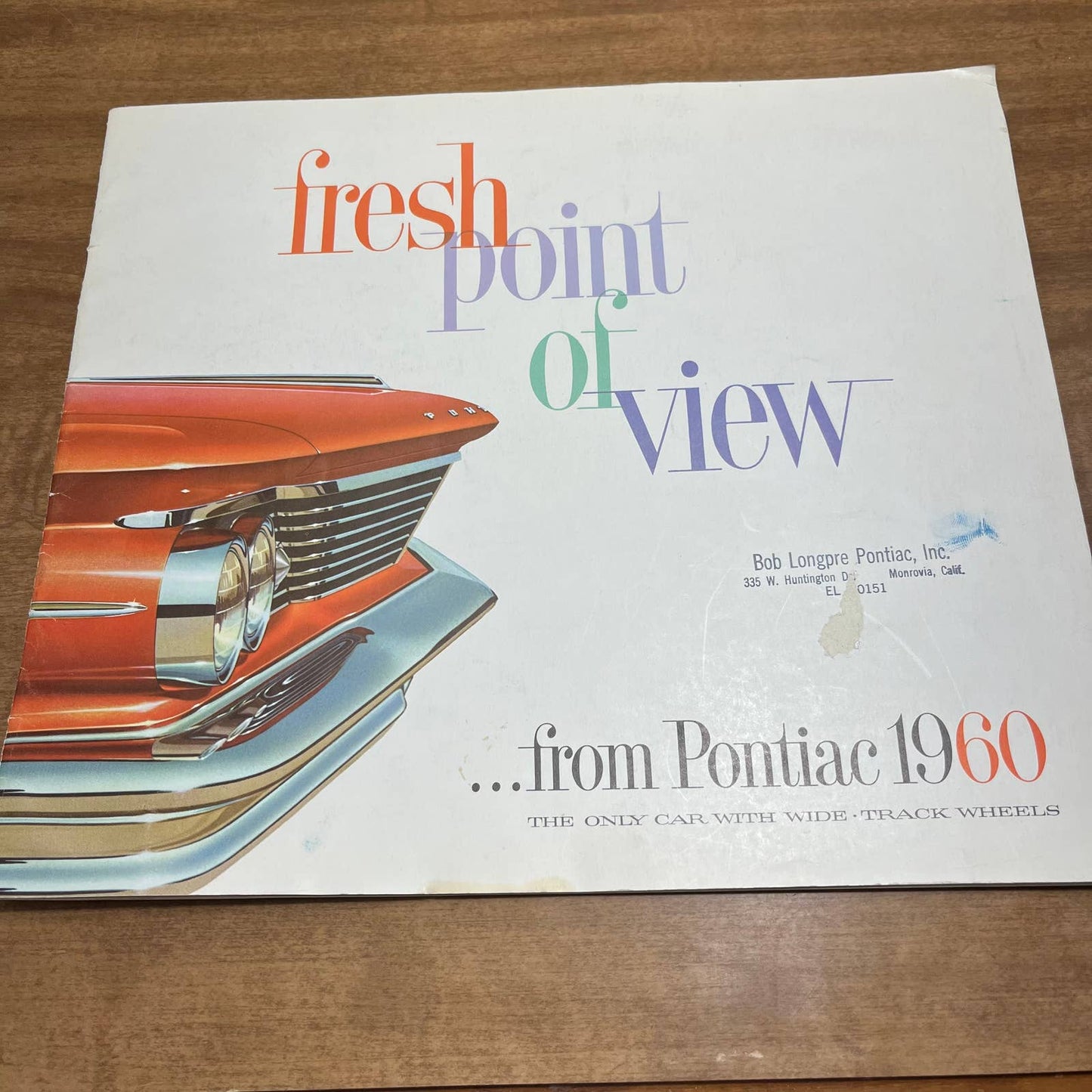 1960 Pontiac Full Color Deluxe Sales Brochure Bonneville Catalina Star Chief B4