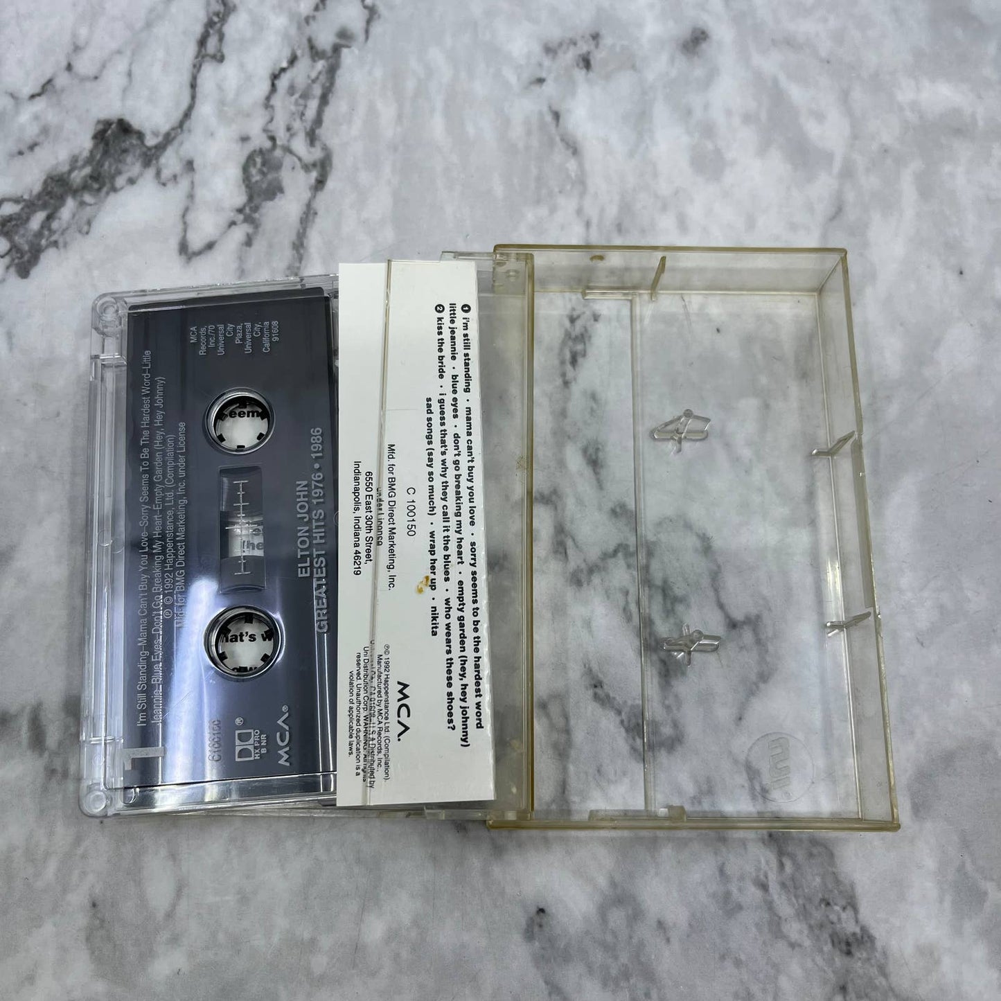 Elton John Greatest Hits 1976 - 1986 Cassette Tape TD8-67