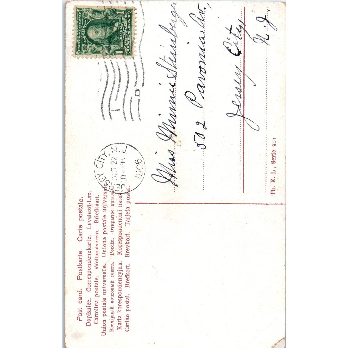 Romance Victorian Couple Courting Lady w Parasol 1906 Original Postcard TK1-21-3