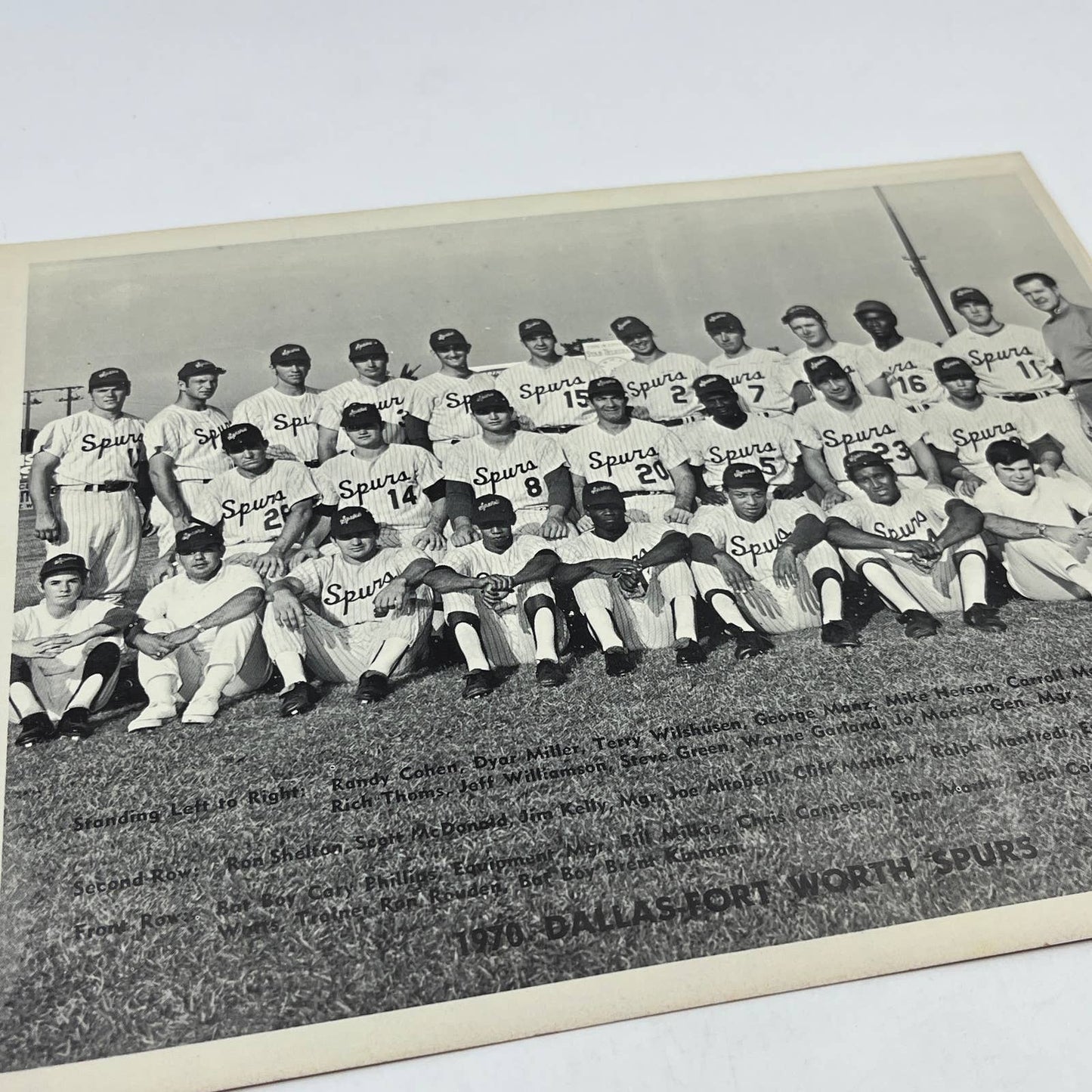 1970 Dallas Fort Worth Spurs Baseball Team Photo 8x10 AC2