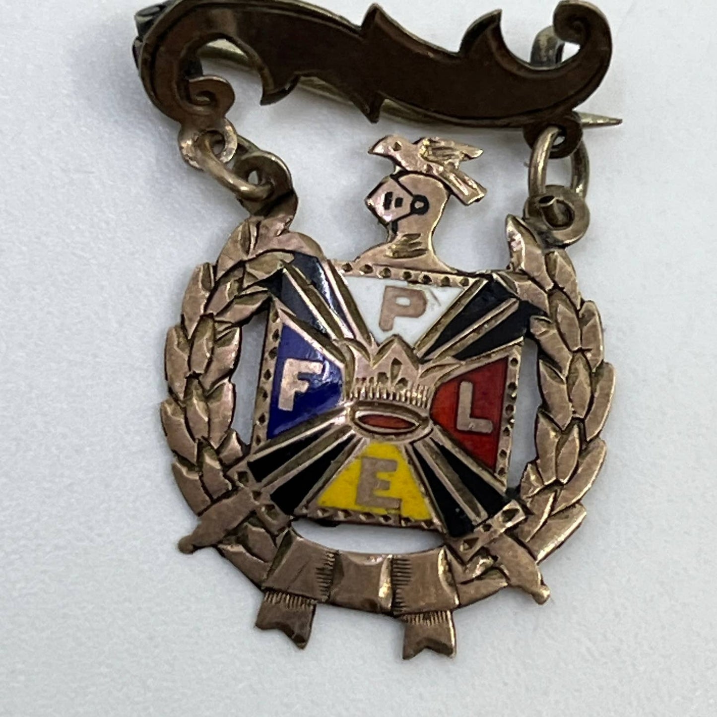 Vintage Knights of Pythias FPLE Pin Medallion SE1