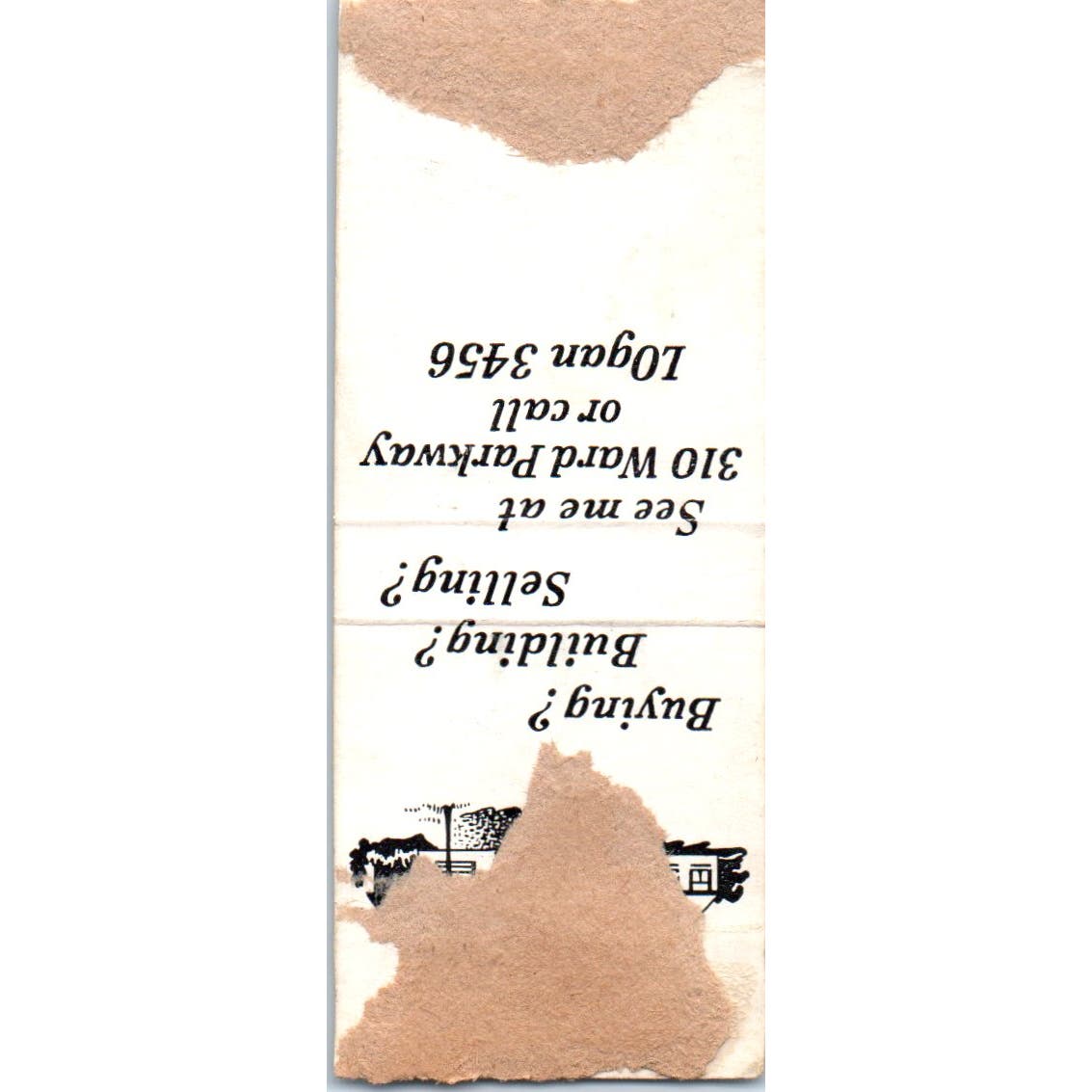 Bob Miller for J.C. Nichols Kansas City MO Advertising Matchbook Cover SA9-M3