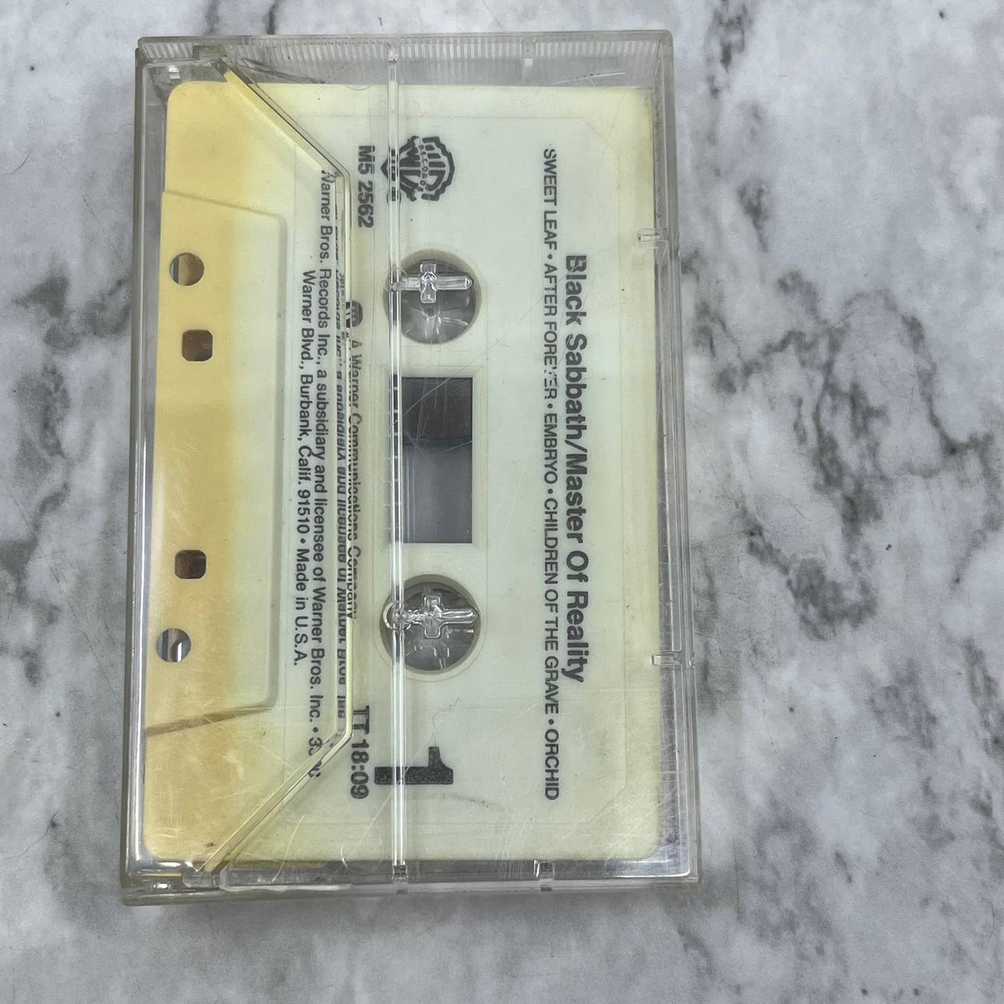 Black Sabbath - Master of Reality - No Jacket Cassette Tape TJ6-86