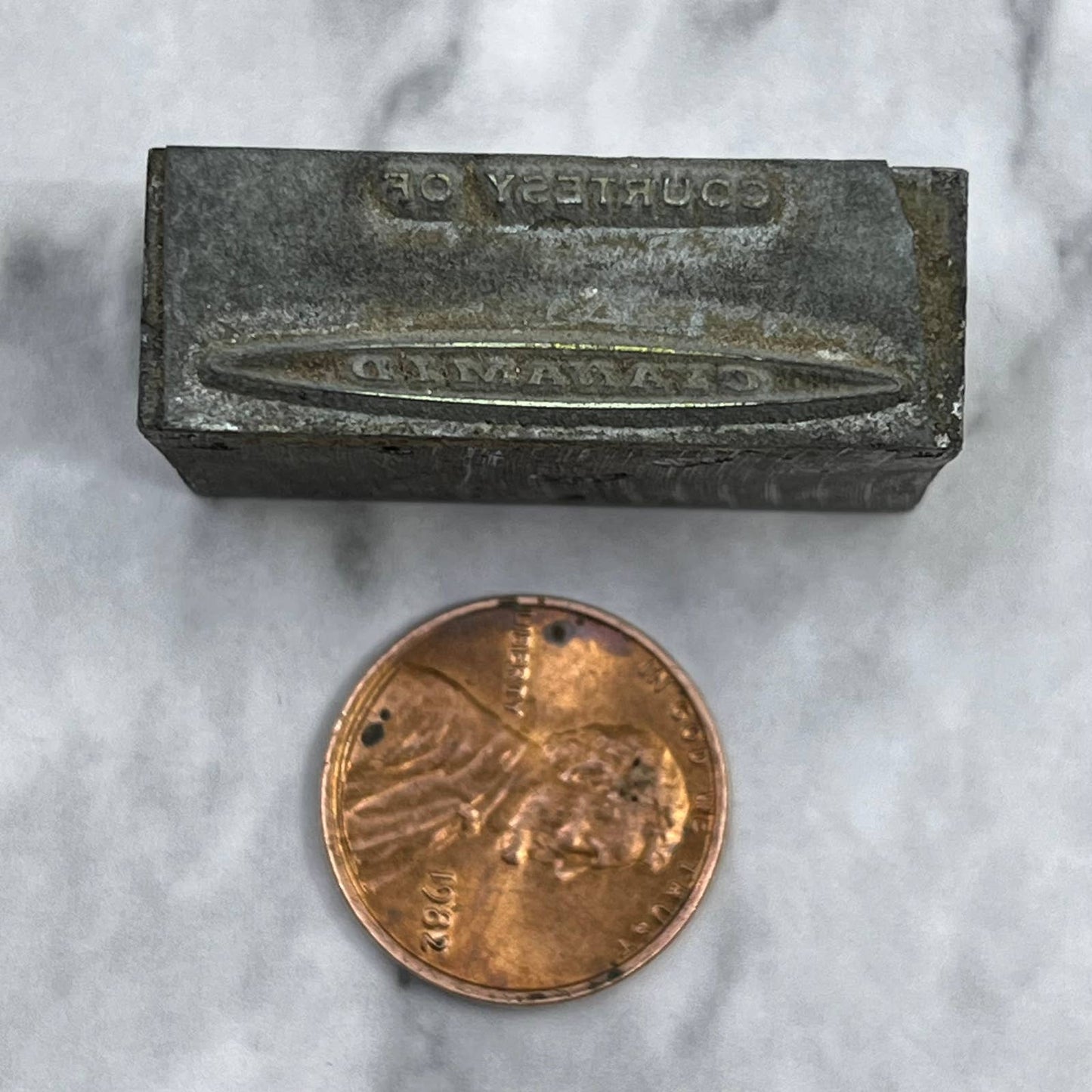 Vintage Printing Letterpress Printers Block Plate Courtesy of Cyanamid TJ515