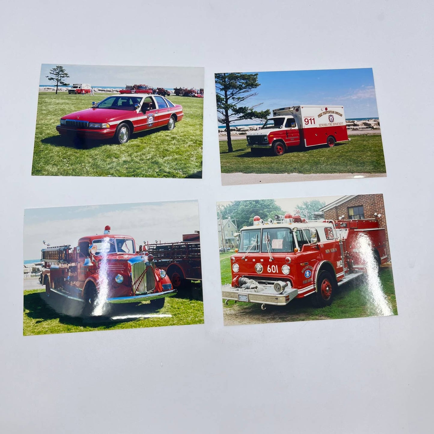 Vintage Milwaukee Wisconsin Area Fire Truck Vehicle Original Photo LOT OF 16 TF5