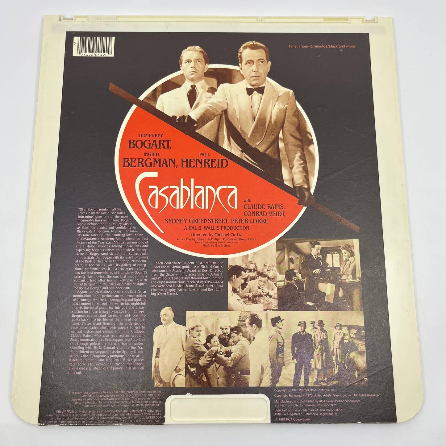 Casablanca RCA SelectaVision - CED VideoDisc TG4