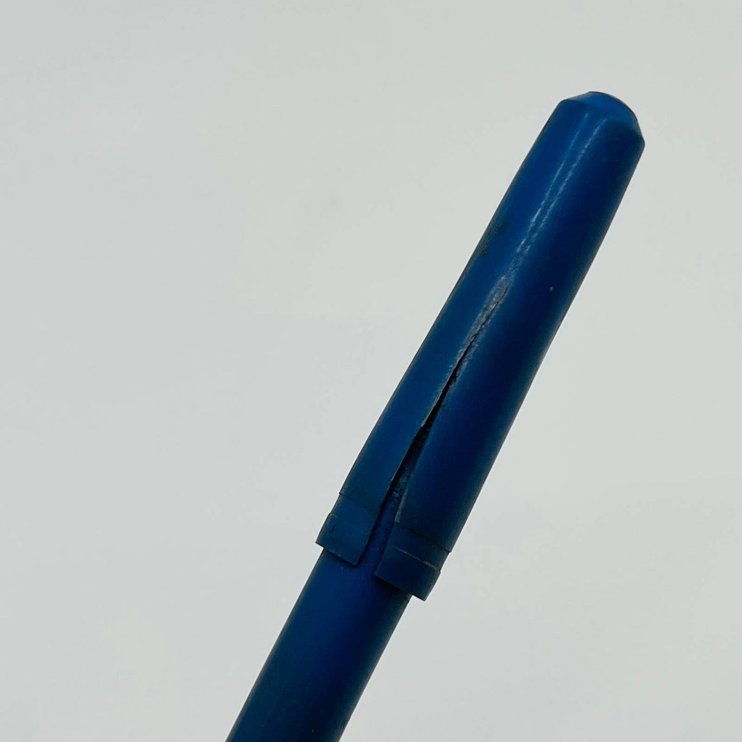 Vintage WEAREVER Blue & Brass Fountain Pen 14k Gold Nib SB9