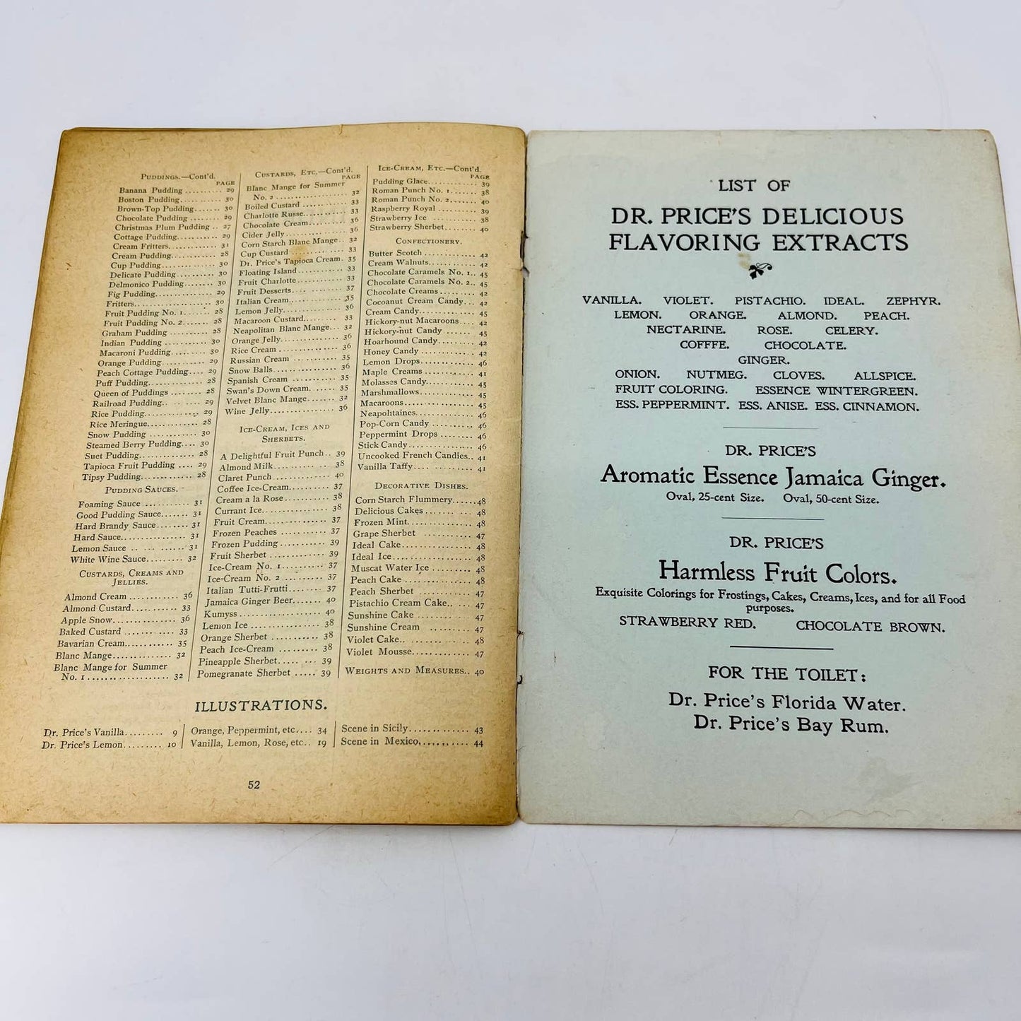 1899 Dr.Price’s Excellent Recipes Delicious Desserts Cookbook Cincinnati OH BA3