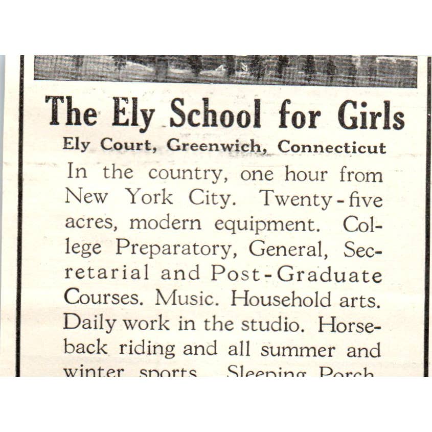 c1920 Harper's Magazine Ad Milford College Prep School Samuel B Rosenbaum EA3-1